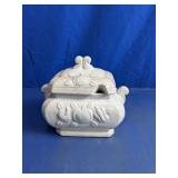 Fruit Motif Ceramic Covered Soup Tureen