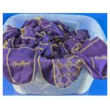 Crown Royal Purple Drawstring Storage Bags Lot