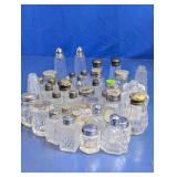 Assorted Glass Salt and Pepper Shakers