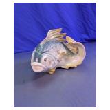 Ceramic Iridescent Fish Lidded Dish
