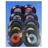 Vintage 45 RPM Vinyl Records Assortment