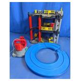 Motorized Toy Parking Garage Playset w/Tracks