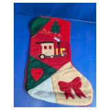 Berto Felt Christmas Train Stocking