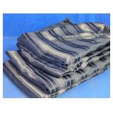 Striped Fabric Drapery Panels