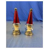 Santa Head Globe Salt & Pepper Shakers