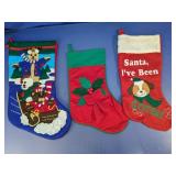 Christmas Stockings & Santa Hat Lot