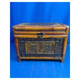 Palm Tree Bamboo Style Storage Chest