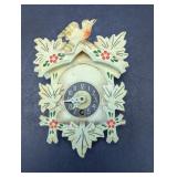 Vintage Hubert Herr Miniature Wood Cuckoo Clock