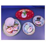 Snowman Christmas Dinnerware Set