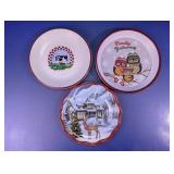 Christmas Owl Winter Plates