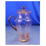 Pink Depression Glass Pitcher