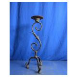 Wrought Iron Scrollwork Floor Candle Holder Stand