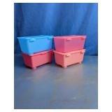 IKEA Glis Small Plastic Storage Boxes with Lids