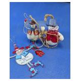 Snowman Cowboy Ornaments
