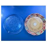 Harvest Blessing Platter & Textured Glass Plate