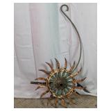 Vintage Metal Rotary Hoe Wheel Garden Decor