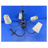 5-Light Wrought Iron Chandelier Ceiling Fixture