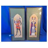 Framed Medieval Heraldic Prints
