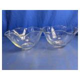 Scalloped Glass Serving Bowl Assortment
