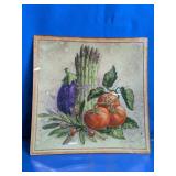 Decorative Vegetable Glass Serving Plate