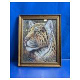Framed Leopard Art Print by Robin Morris