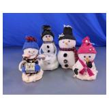 Sock Snowman Christmas Figurine Assortment