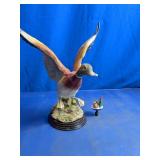 Mallard Duck Landing Figurine Sculpture Set