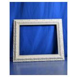 Vintage White Ornate Open Picture Frame