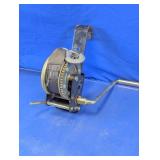 Manual Hand Crank Strap Winch with Bracket