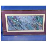 Framed Abstract Floral Landscape Print