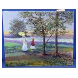 Mickey Henderson Signed Landscape Canvas Painting