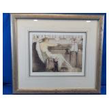 Louis Icart "The Young Woman at the Bar" Print