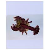 Red Lobster Enamel Lapel Pin