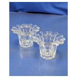 Crystal Flower Candle Holders