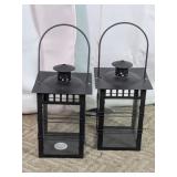Black Metal Decorative Candle Lanterns