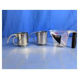 Metal Flour Sifter and OXO Measuring Cup Set