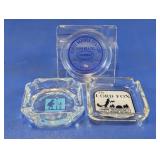Vintage Advertising Glass Ashtray
