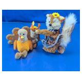 Spritz Turkey & Straw Fox Thanksgiving Decor