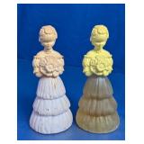 Garden Girl Perfume Bottle Pair