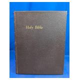 Vintage Faux Leather Hardcover Holy Bible