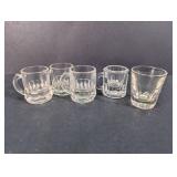Clear Glass Mini Beer Mug Shot Glasses