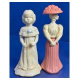 Victorian Lady Perfume Bottle Pair