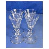 Stemmed Cordial Glasses Set