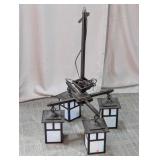 4-Light Mission Style Hanging Chandelier