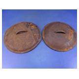 Vintage Metal Pot Lids Lot
