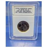 2007 24K Gold Enriched Thomas Jefferson Dollar