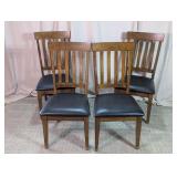 A-America Wood Dining Chairs w/Faux Leather Lot