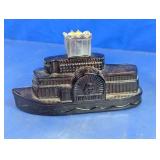 Natchez Paddlewheel Steamboat Perfume Bottle