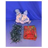 Christmas Snowman Decor and Light Set