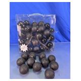 Hobby Lobby Black Shatterproof Ornament Set